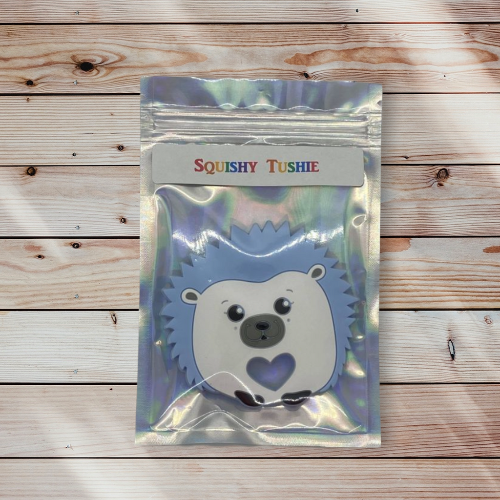 Silicone Teething Toy - Blue Porcupine