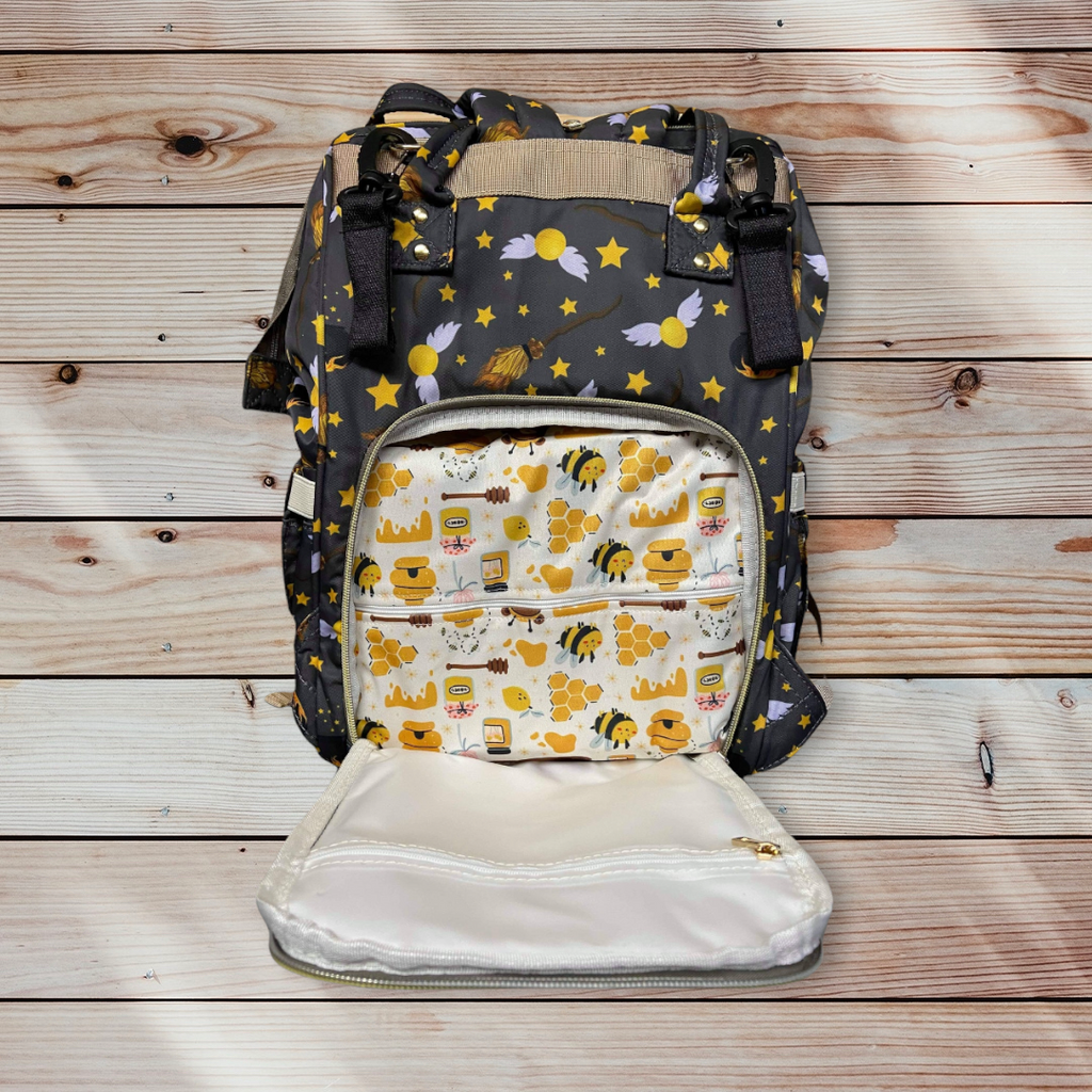 Large Backpack Style Diaper Bag - Jellies