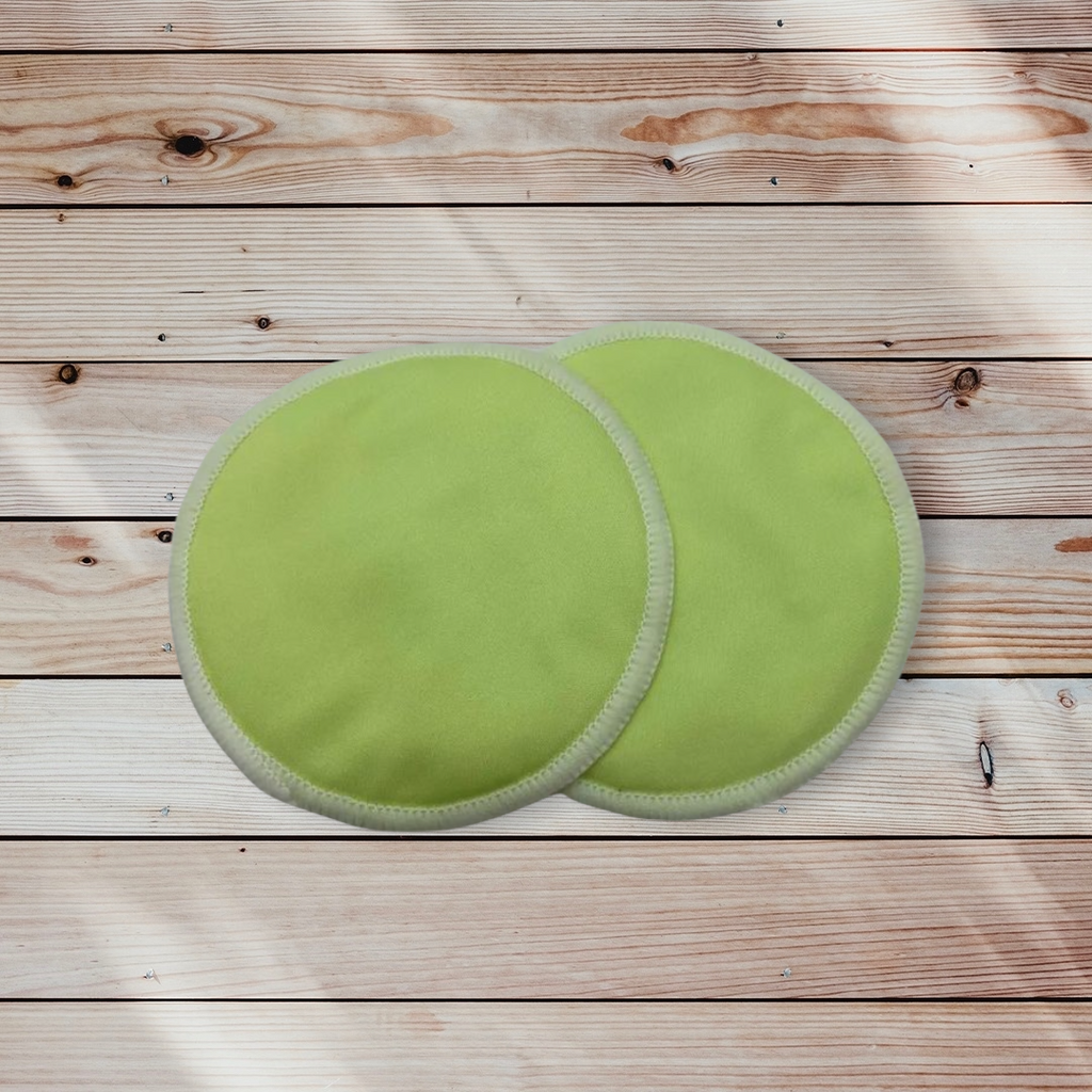 5” Round Breast Pads - Light Green