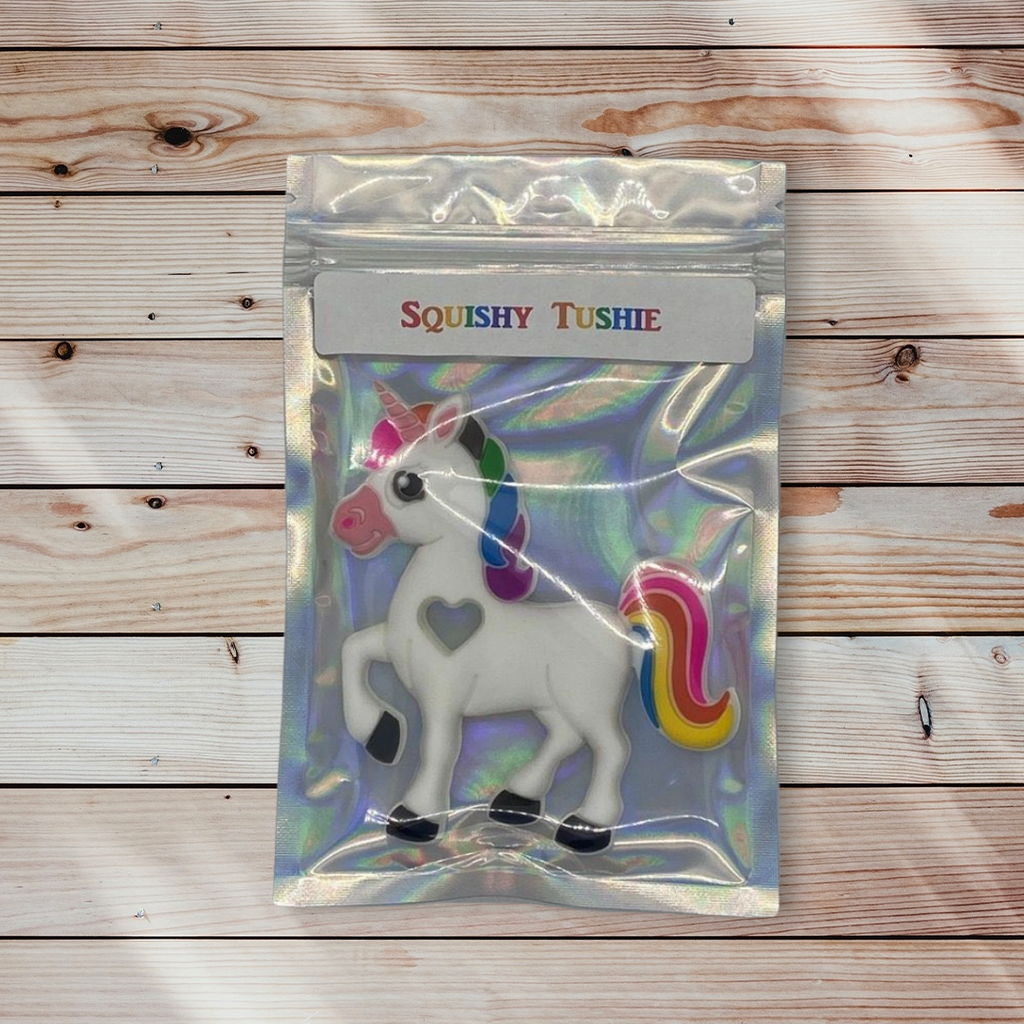 White Unicorn Silicone Teething Toy