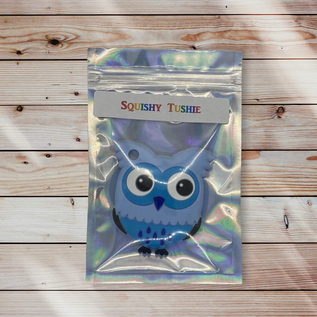 Silicone Teething Toy - Blue Owl