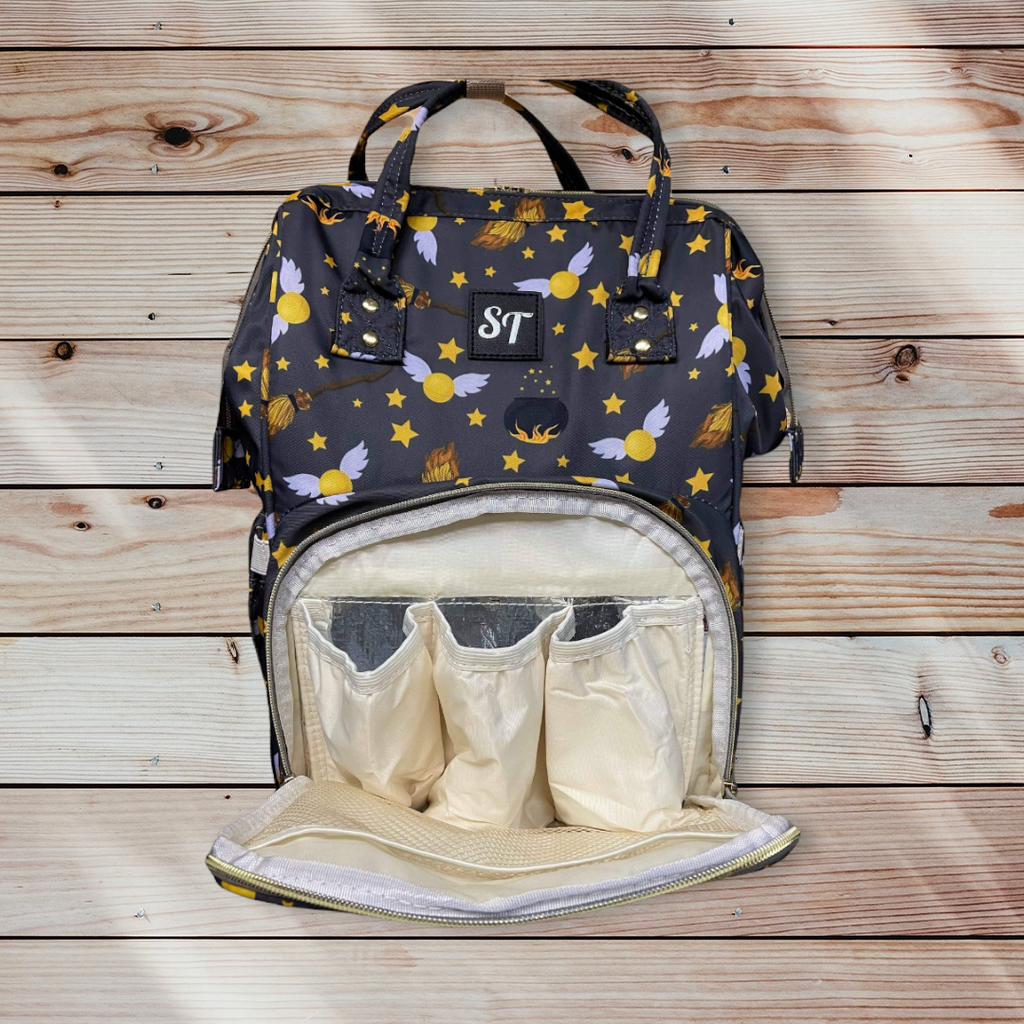 Large Backpack Style Diaper Bag - Jellies